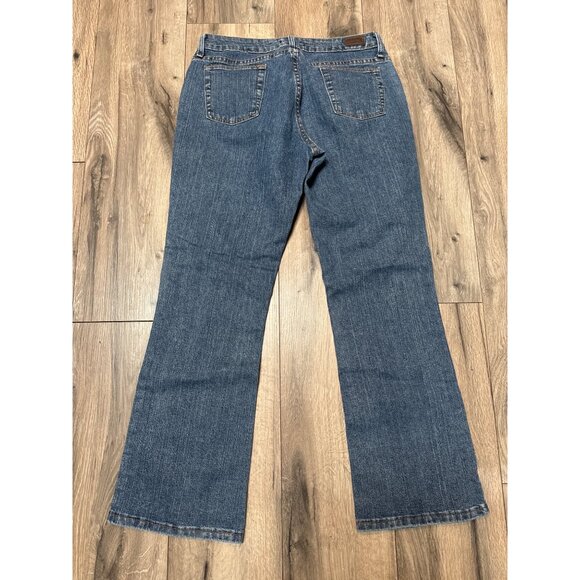 Riders By Lee Womens Boot Cut Jeans Size 10P Medium Wash Denim - Picture 8 of 9